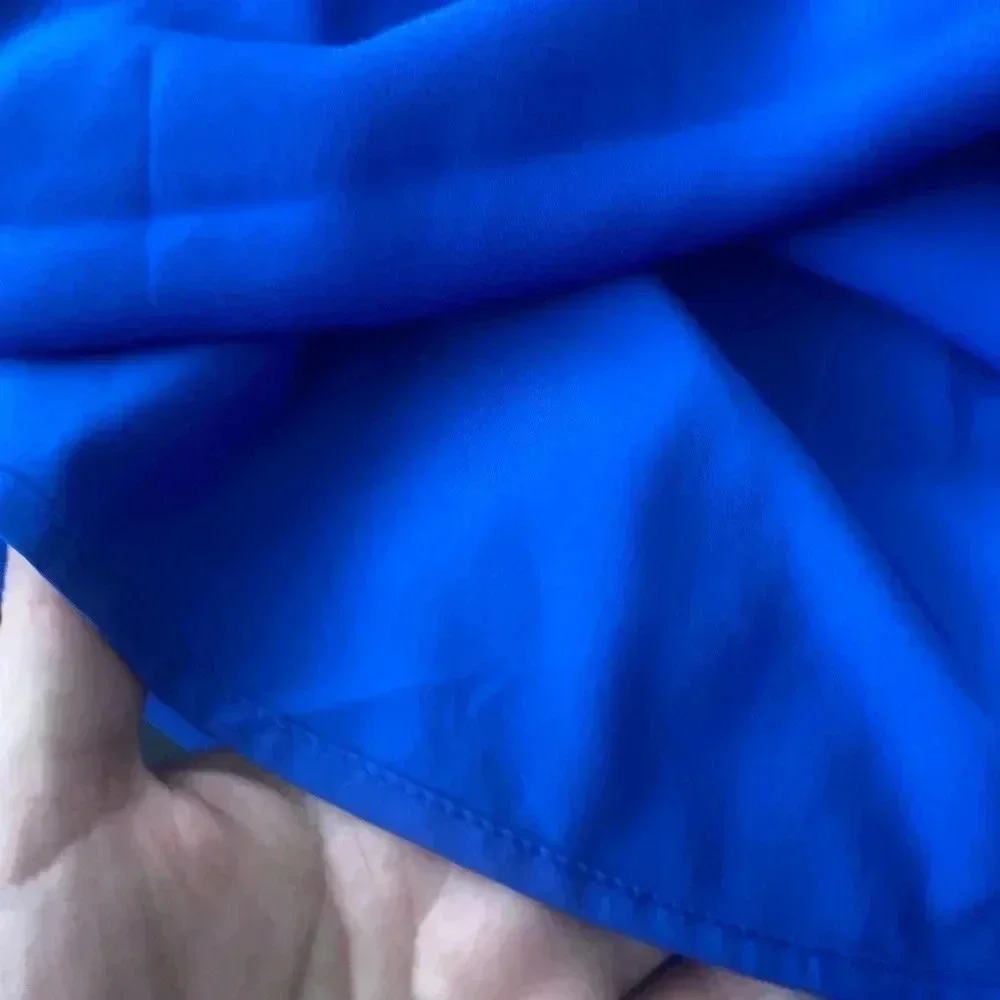 🆕Shinestar Satin Split Hem Cami Dress Royal Blue XS🆕 - Picture 7 of 9